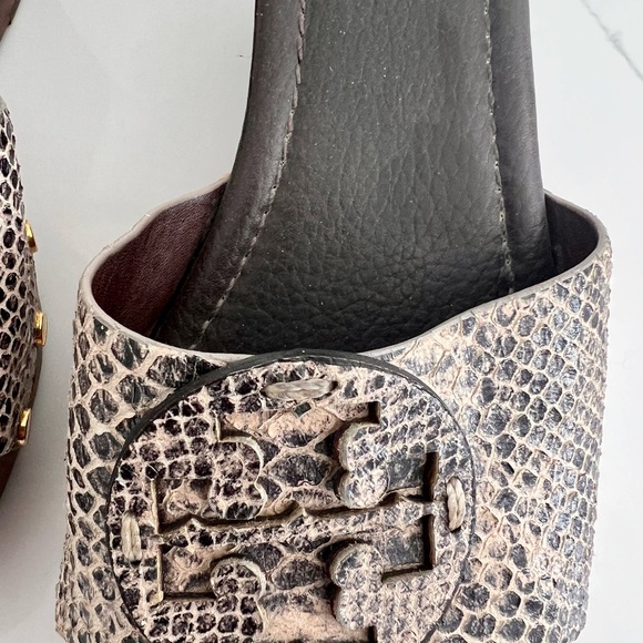 Tory Burch Wedge sandal snakeskin size 7 - Picture 5 of 5